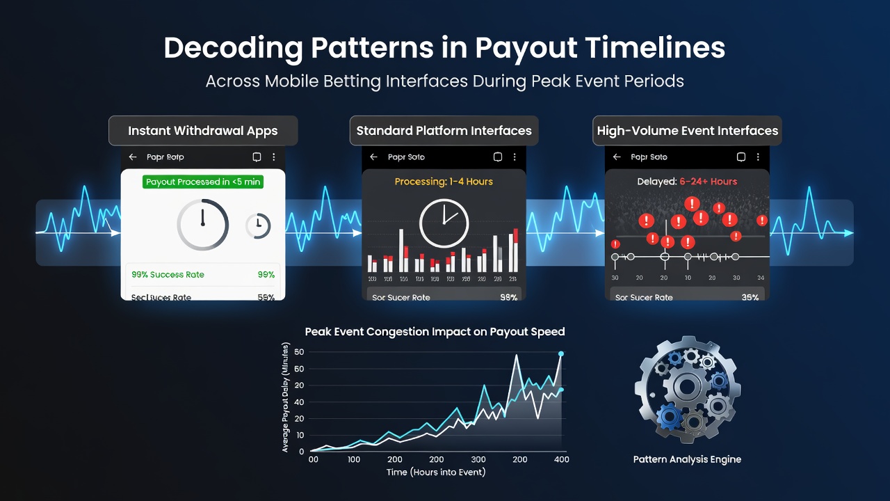 Mobile betting app interfaces displaying payout processing screens during a major live sports event