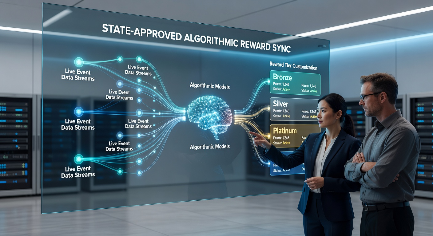 Data synchronization process between live streams and reward algorithms in regulated betting environments