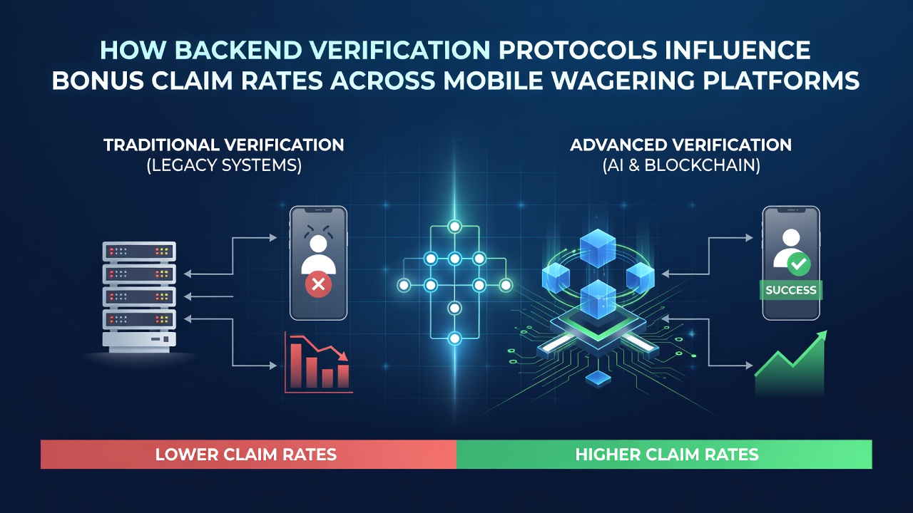 Dashboard view of backend verification metrics tracking bonus claim success across devices