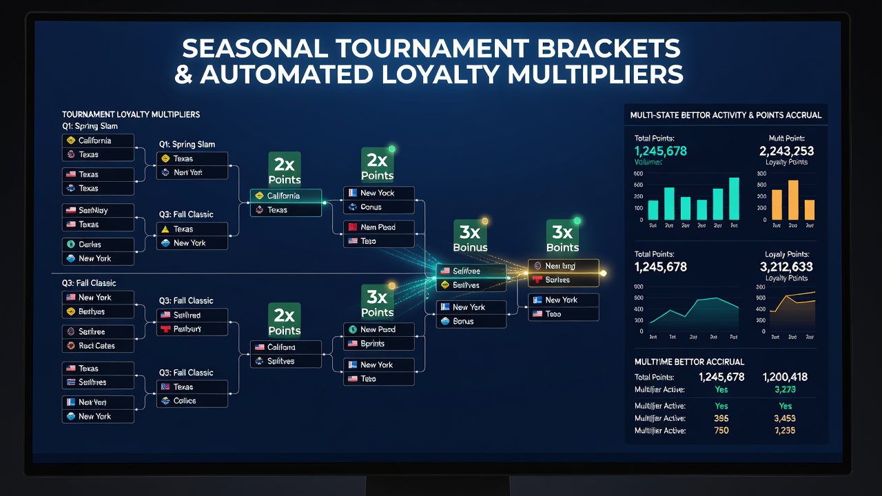 Data synchronization across multi-state betting networks during tournament periods