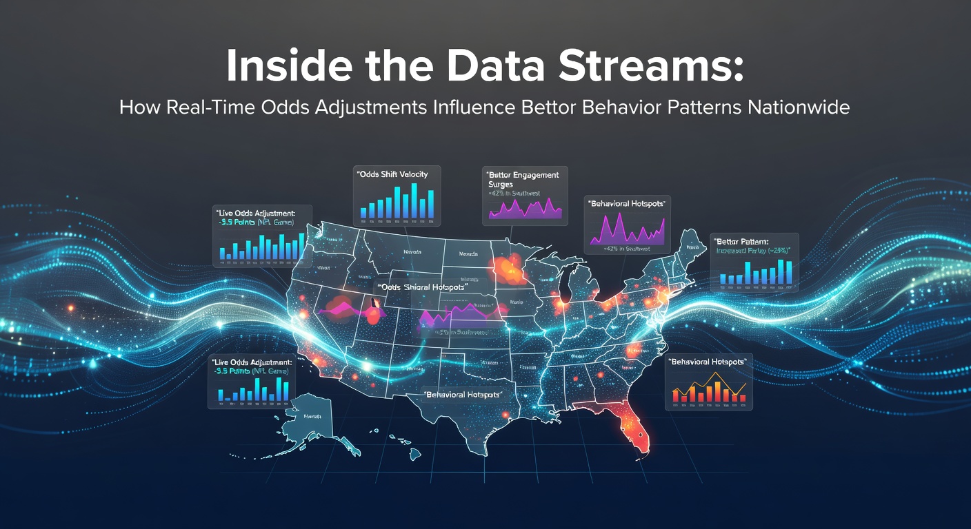 Data visualization showing real-time odds fluctuations across major sportsbooks during a live NFL game